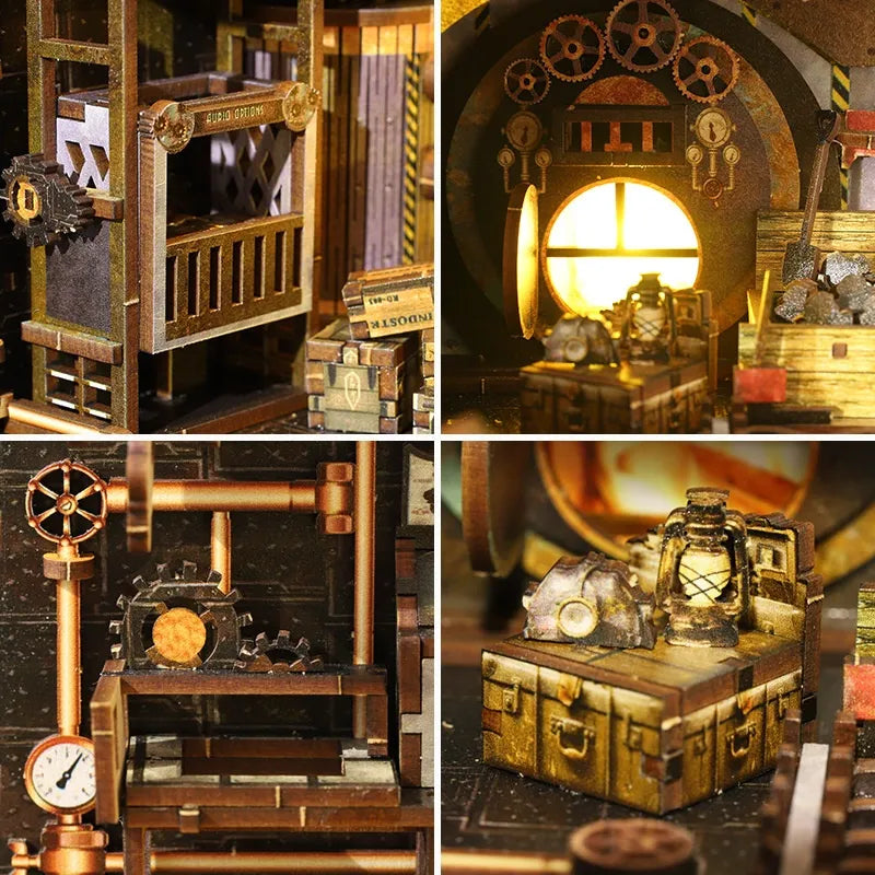 Mechanical Rhythm Book Nook Kit – DIY Steampunk Workshop