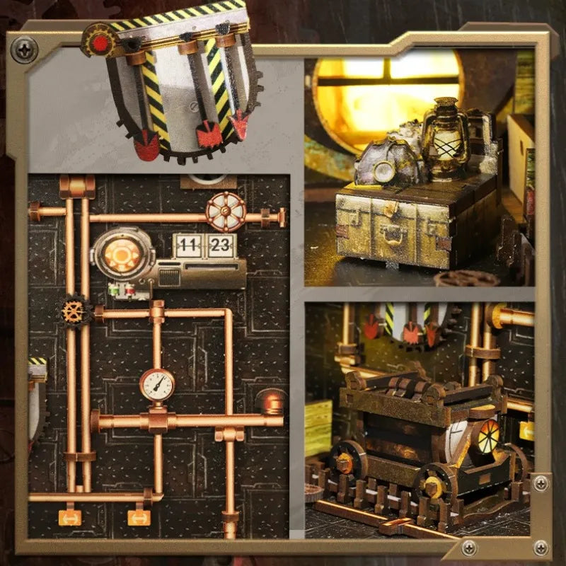 Mechanical Rhythm book nook kit – detail view 3