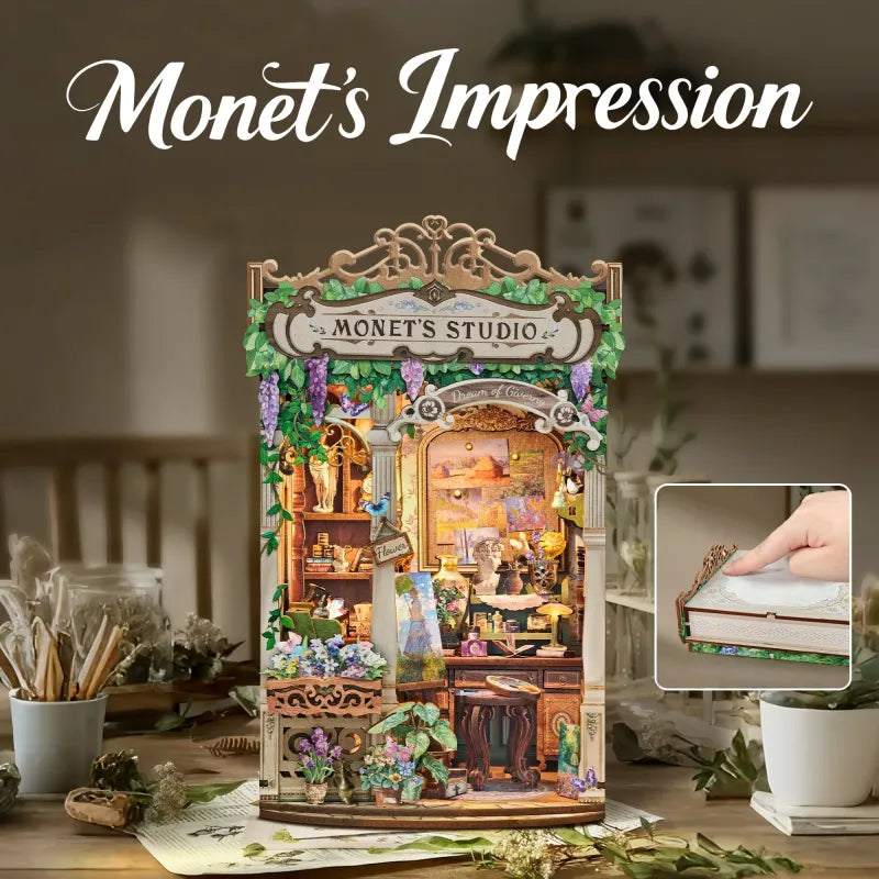 Monet's Impression book nook kit – detail view 3