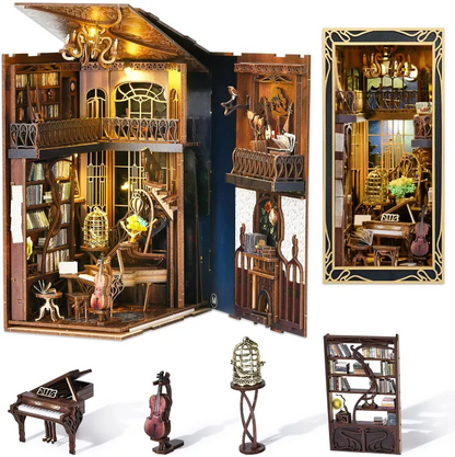 Book Nook - Pianist with Nightingale