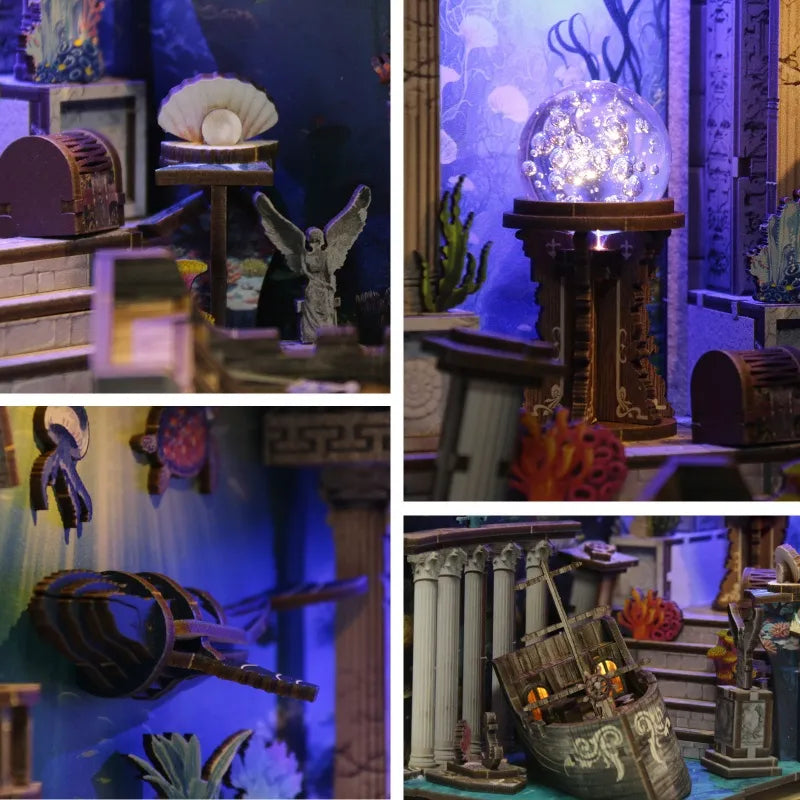 Build a little mystery beneath the waves