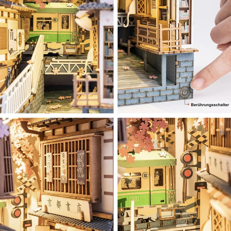 Sakura Densya Book Nook Kit – DIY Japanese Cherry Blossom Train