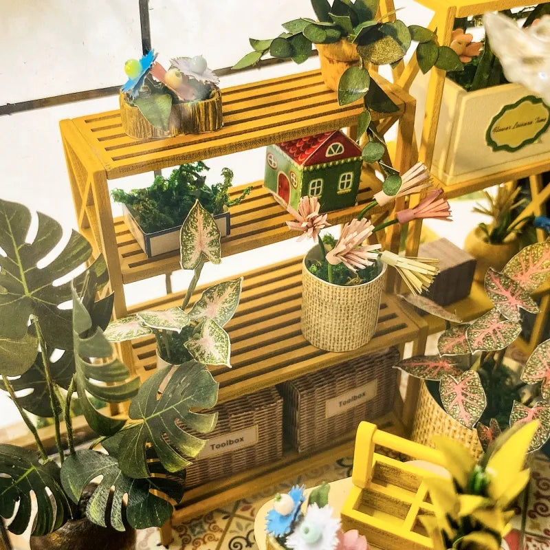 Casa en miniatura - Casa de flores Sunshine