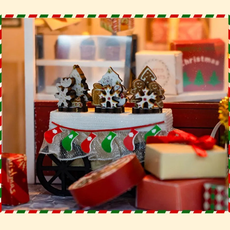 A Christmas Sweet Shop in Miniature
