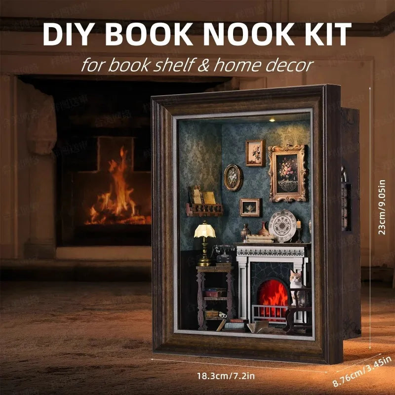 DIY 3D Picture Frame Kit - Fireplace House | Miniature Diorama