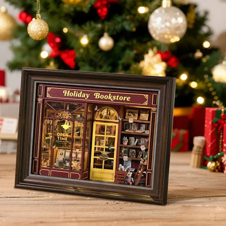 DIY 3D Picture Frame Kit - Street Corner Holiday Bookstore