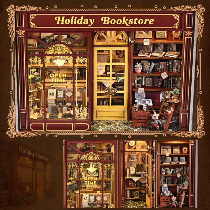 DIY 3D Picture Frame Kit - Street Corner Holiday Bookstore