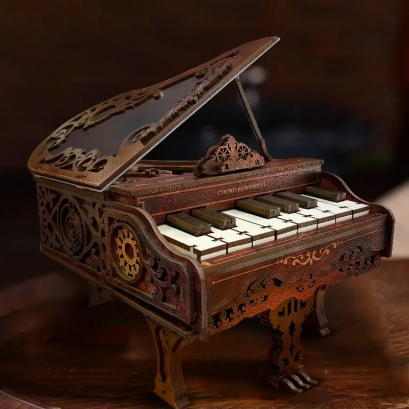 Chord Movement piano 3D wooden puzzle – detail view 4