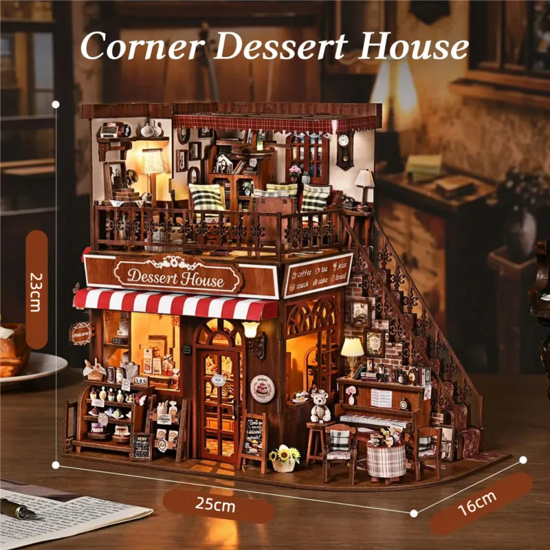 Kit de Casa en miniatura - Corner Dessert House