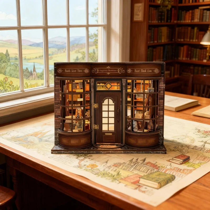 Hoggor Bookstore miniature house kit – detail view 4
