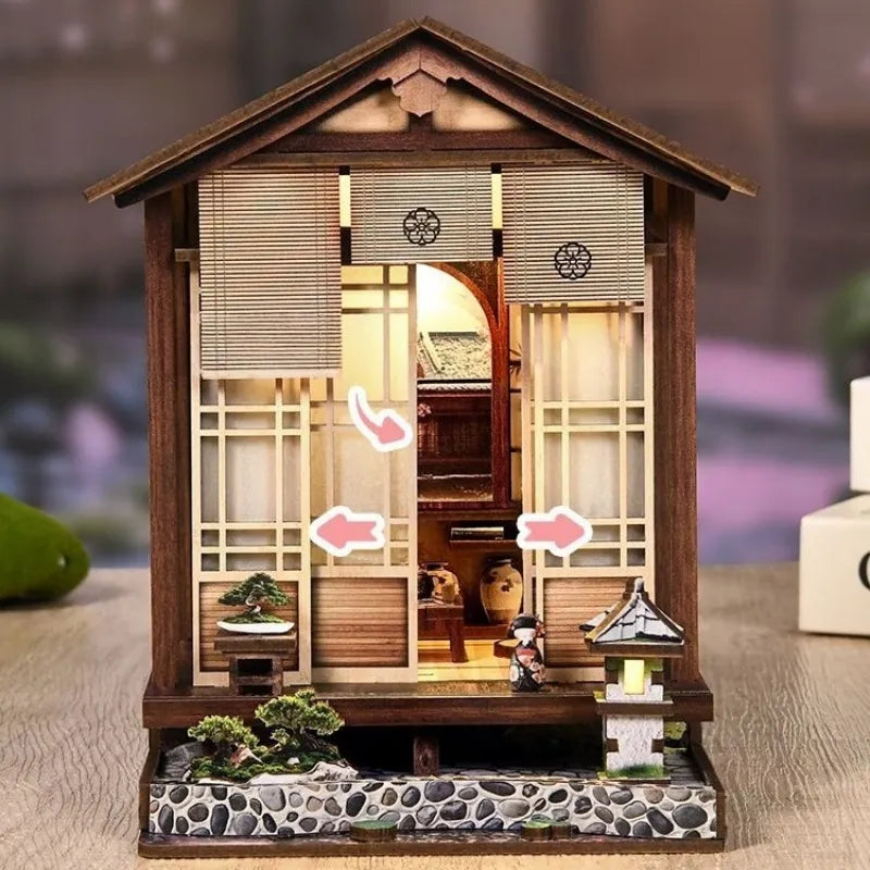 Miniature House Kit - Moss-Lantern Harmony Garden