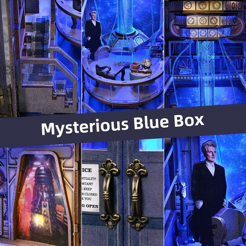Mysterious Phone Booth Book Nook Kit – DIY Blue Box Diorama