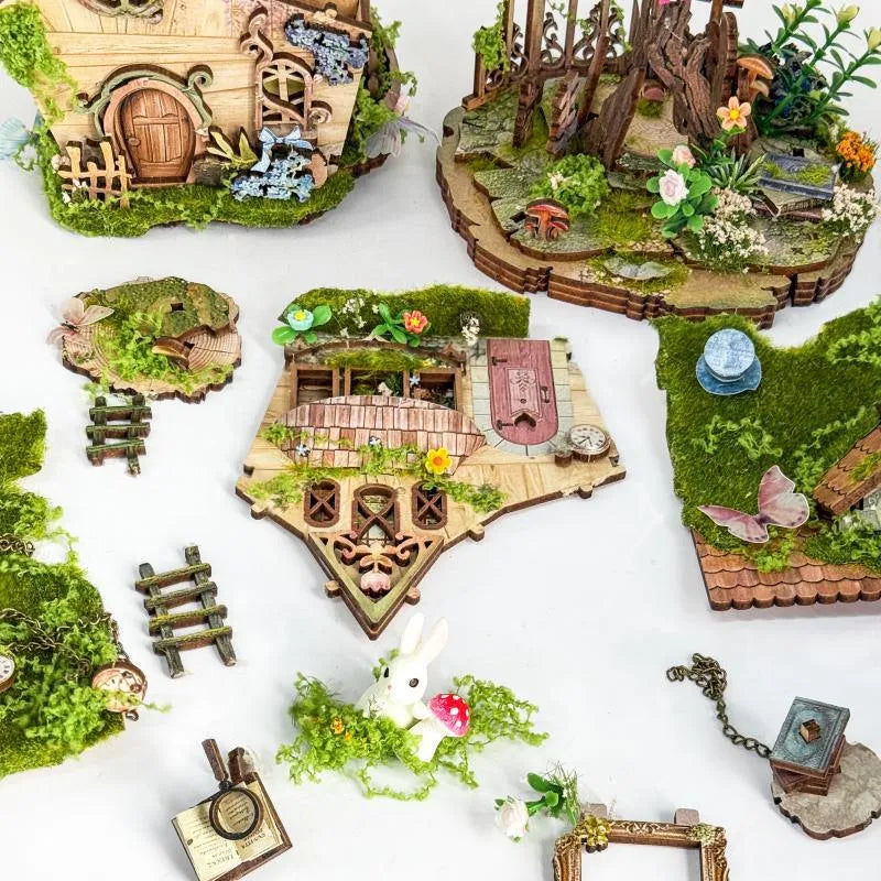 Rowan's Treehouse Miniature House Kit – DIY Enchanted Forest Treehouse