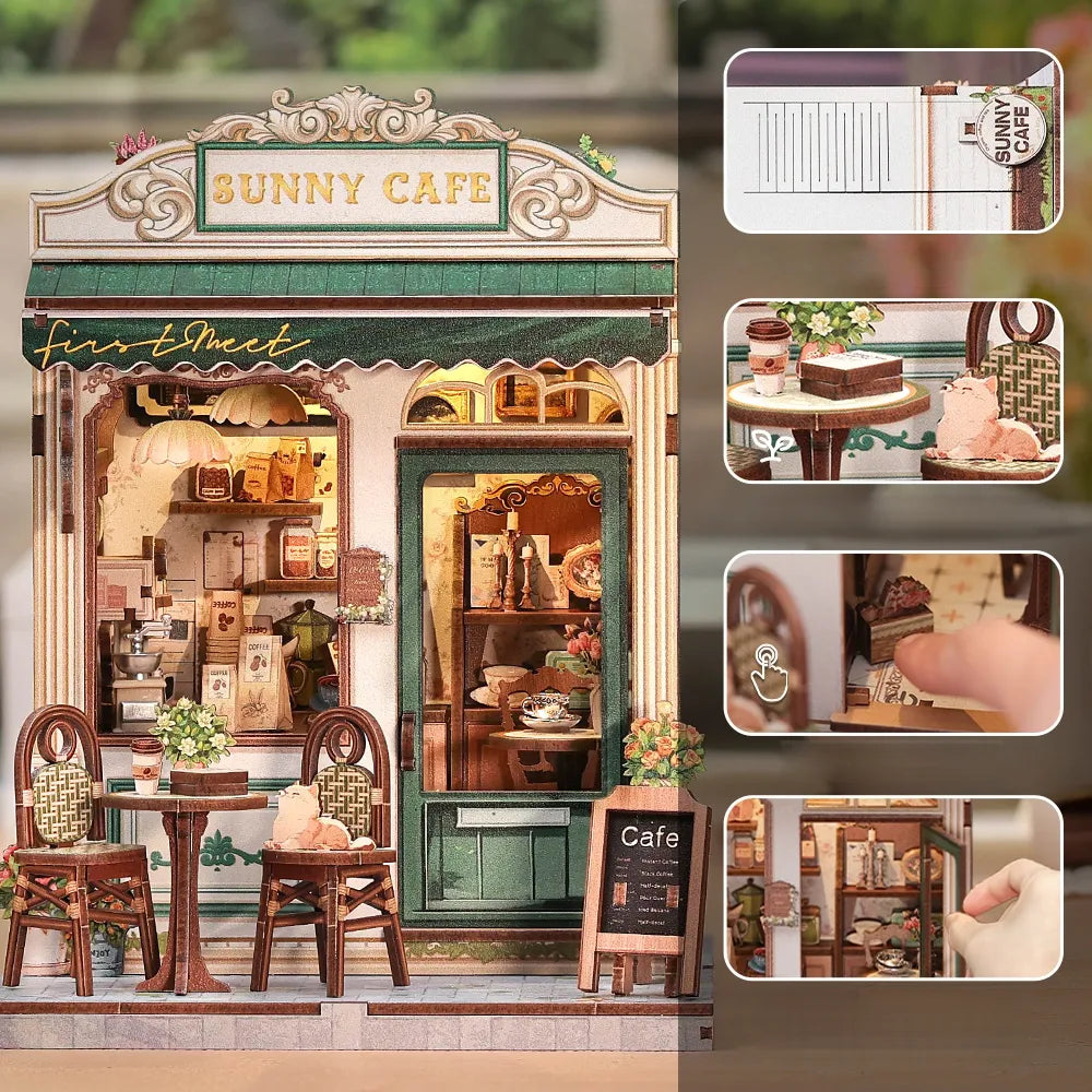 Miniature House Kit - Sunny Cafe