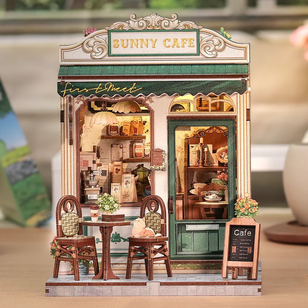 Miniature House Kit - Sunny Cafe
