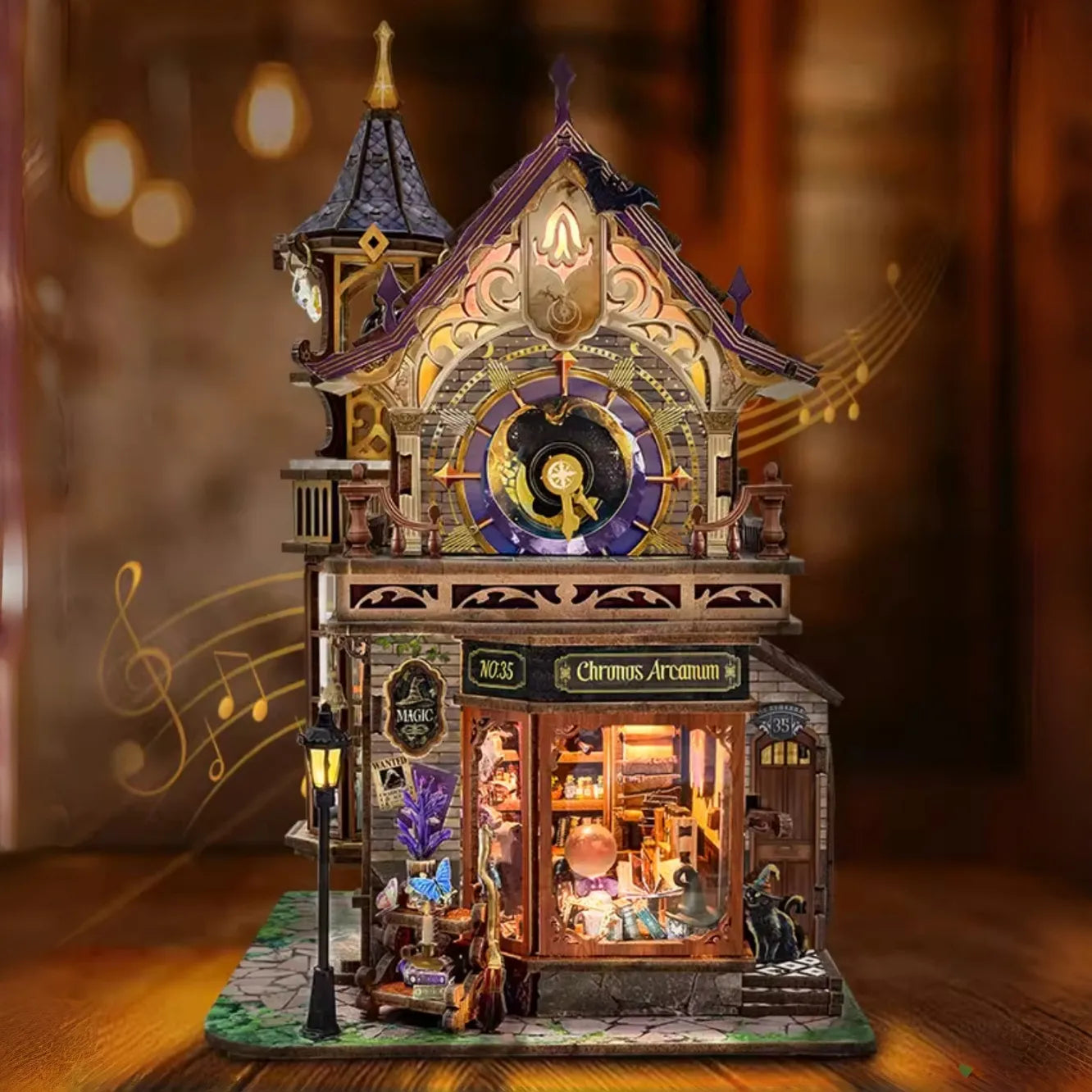 Miniature House Kit - Time Magic Club | 3D Wood Puzzle
