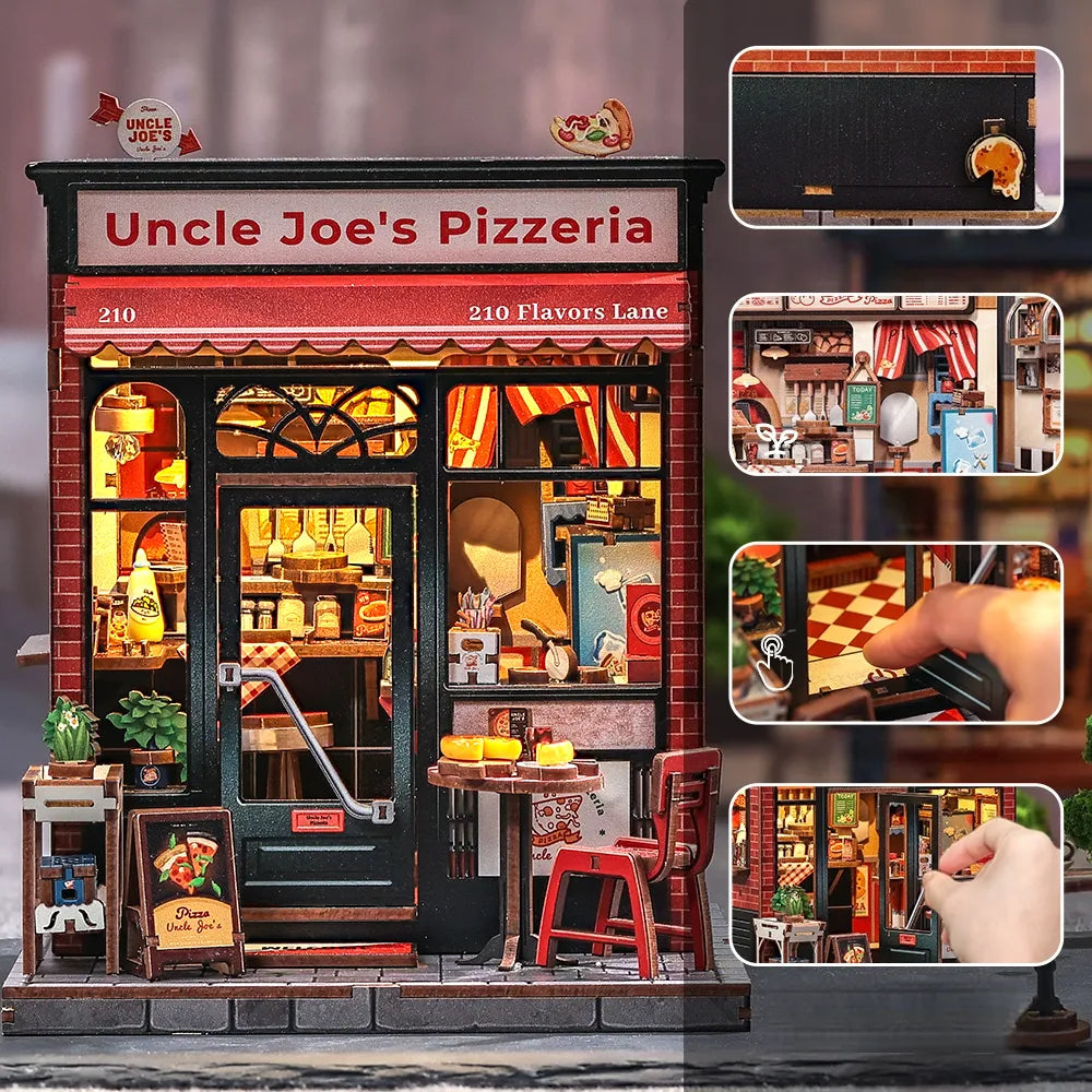 Uncle Joe's Pizzeria miniature house kit – detail view 4