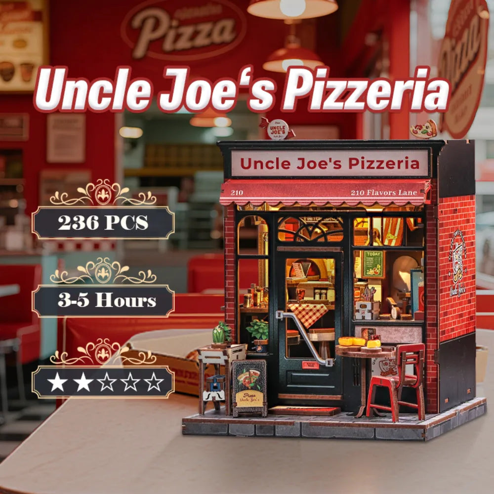 Uncle Joe's Pizzeria miniature house kit – detail view 5
