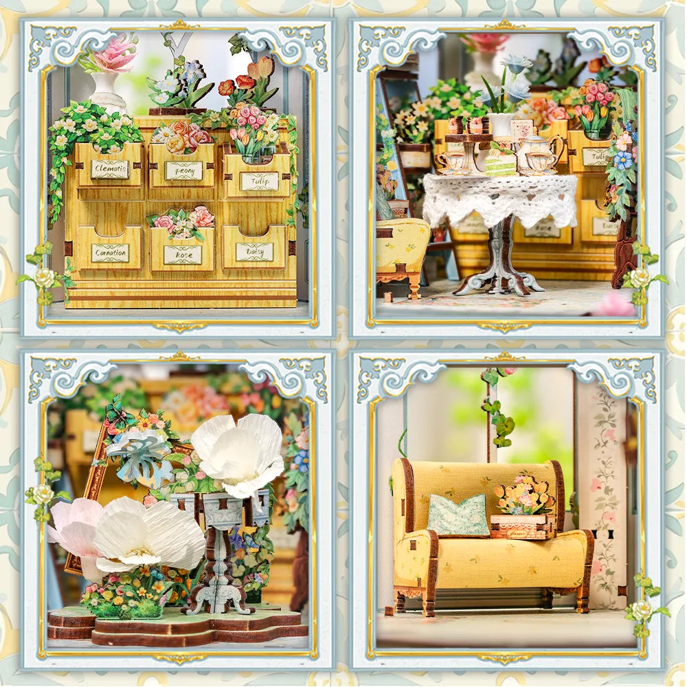 Miniature House Kit - Windsor Flower House