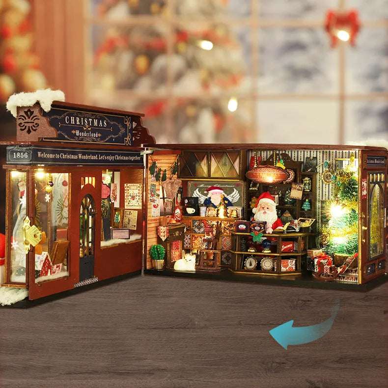A Christmas Gift Shop in Miniature