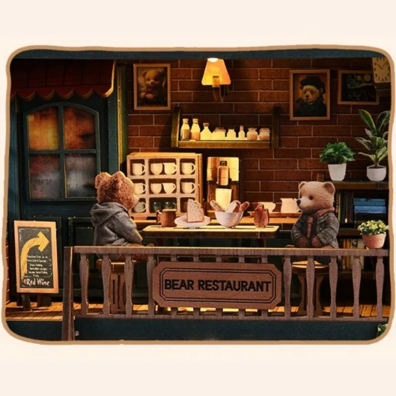 Miniature House Kit - Bear Restaurant