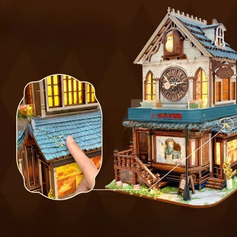 3D Wooden Puzzle - Cuckoo House