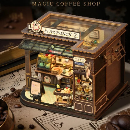 Miniature House Kit - Magic Coffee Shop