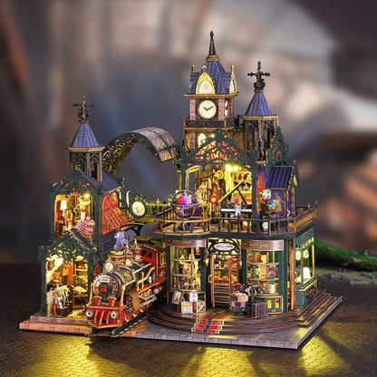 Miniature House Kit - Rail Track Secluded City
