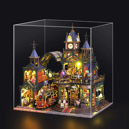 Miniature House Kit - Rail Track Secluded City