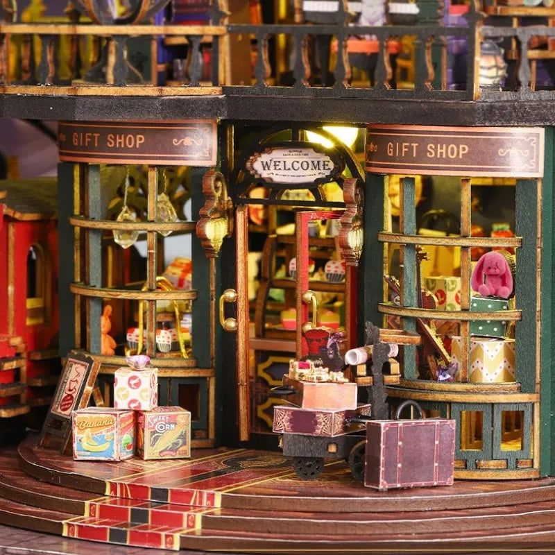 Miniature House Kit - Rail Track Secluded City