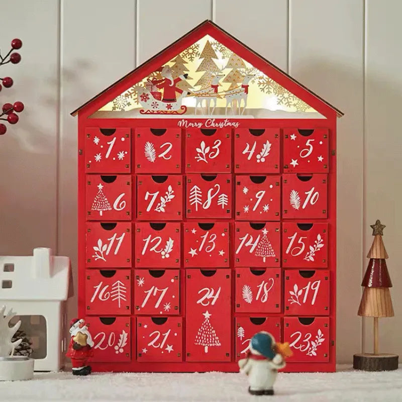 Calendario de Adviento Rojo 2025