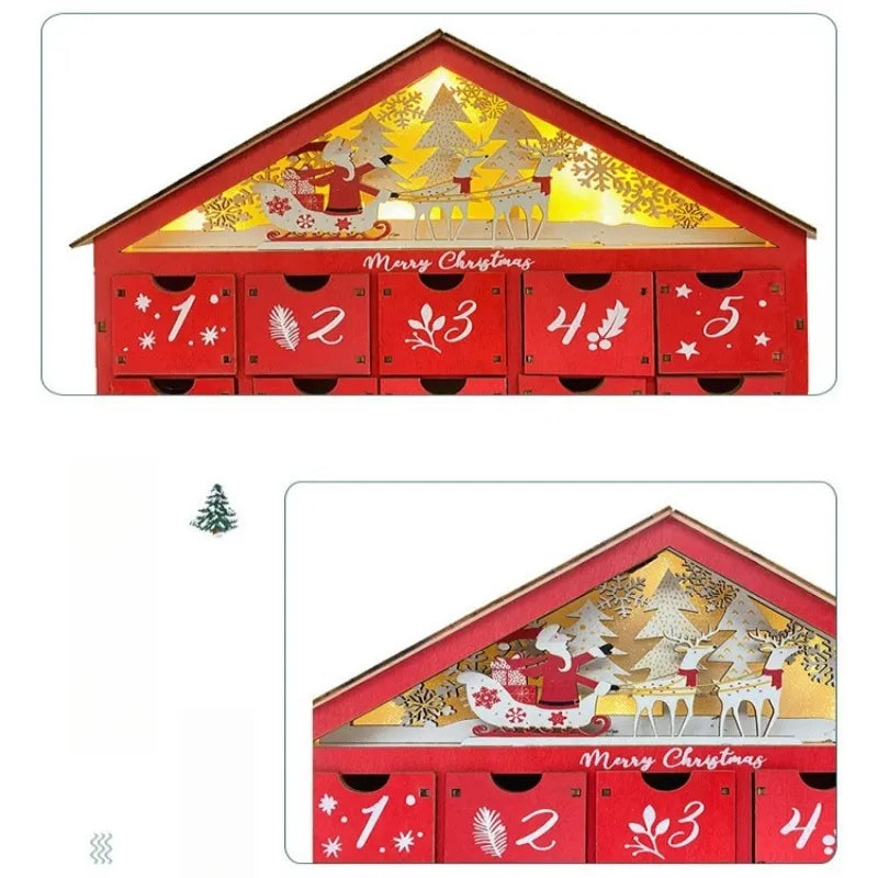 Calendario de Adviento Rojo 2025